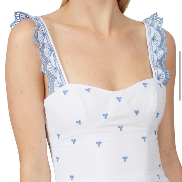 Jonathan Simkhai Eyelet Embroidered Bustier Midi Dress - Picture 5 of 15
